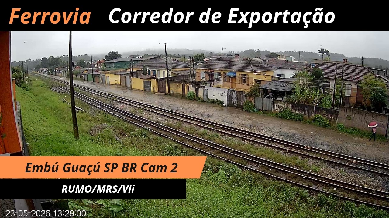 Live webcam view of Embu-Guaçu Freight Line Trainspotting