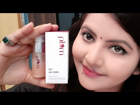 Plum goodness bright years age specialist under eye recovery gel review & demo | dark circle removel Video