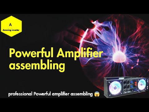 Build a High Power Amplifier using 20X Sanken Transistors with 20A Toroidal Transformer Amazing