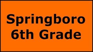 preview picture of video 'Springboro 6th Grade'