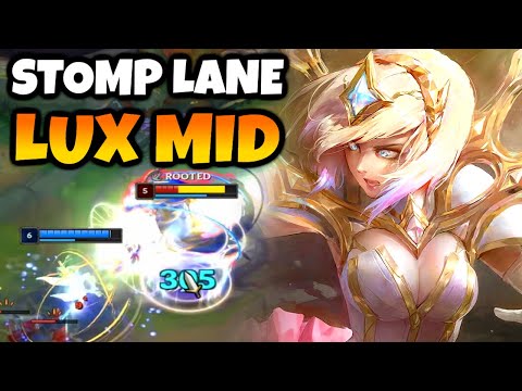 ALWAYS CRUSH LANE with LUX MID (They literally can't lane once you're fed)