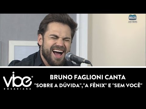 Bruno Faglioni canta "Sobre a Dúvida", "A Fênix" e "Sem Você" | Vibe Rosariana