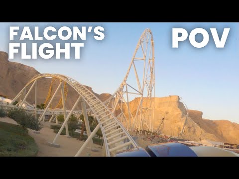 Falcon's Flight Front Row POV | NEW 600 foot, 155 mph Roller Coaster at Six Flags Qiddiya City