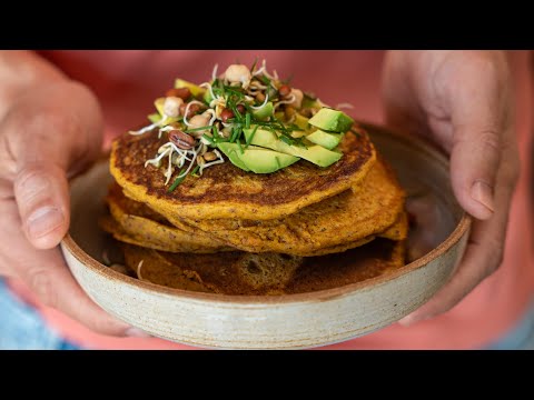 Savory carrot pancakes