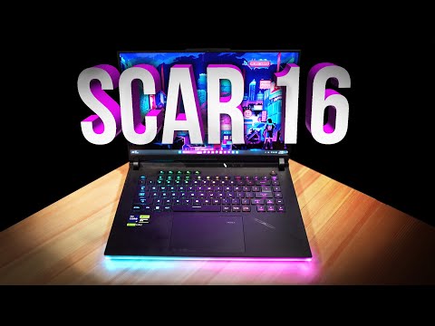 Asus Scar 16 Cutdown Unboxing Review, Benchmarks, Undervolt, Overclock, 10+ Games, Display Test!