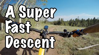 A super fast descent, most bikers drive by..