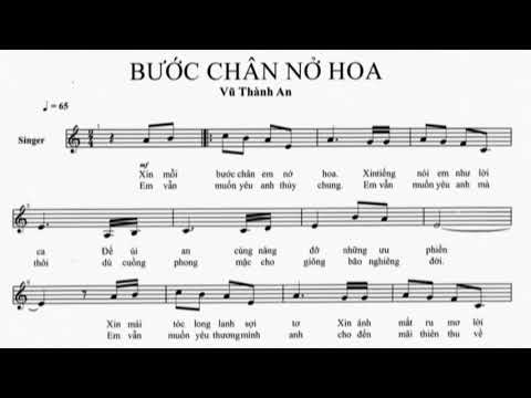 Bước chân nở hoa Sheet - Vũ Thành An