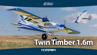 E-flite Twin Timber 1.6m SAFE Select BNF Basic