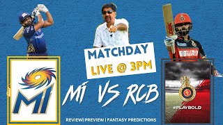 Match Day Live With Cheeka | MI vs RCB | Review, Preview & Fantasy Predictions | IPL 2020 Match10