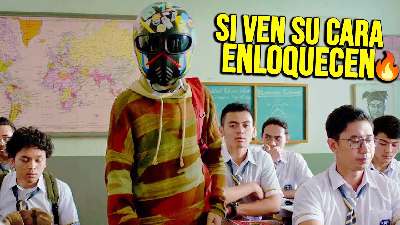 ES DEMASIADO GUAPO Y LLEVA CASCO AL COLEGIO PARA NO ENLOQUECER A LAS CHICAS | Resumen en 10 Minutos