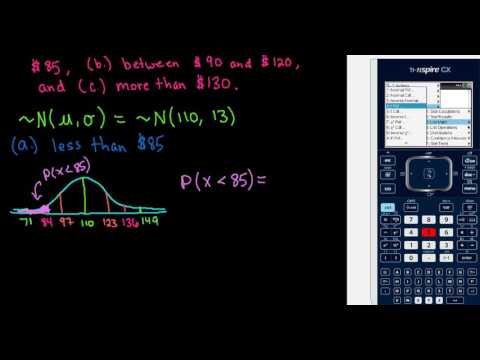 Probability for Normal Distribution - TI-Nspire