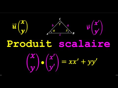 Produit scalaire dans le plan - comprendre et calculer le produit scalaire