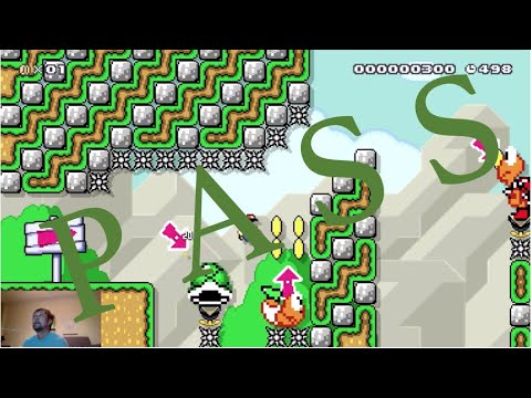 Mario Maker 2 - Koopa Island - Beating the hardest level - Success