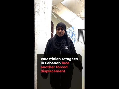 Palestinian refugees in Lebanon face another forced displacement | AJ#shorts