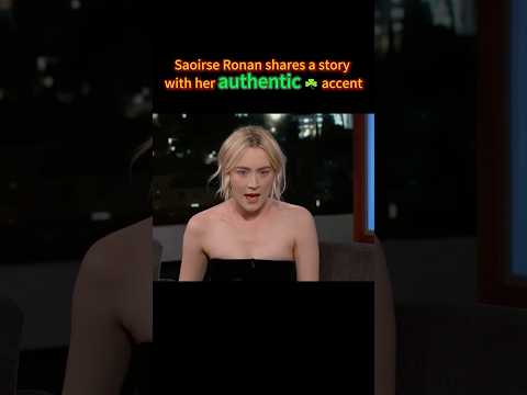 Saoirse Ronan’s Irish accent is addictive! Here comes Part 4 ☘️ #accent #accenttraining