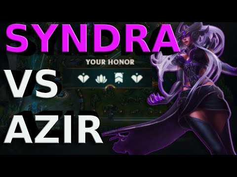 RANK 1 SYNDRA CRAZY CARRY EVERYONE HONORS (Syndra Vs Azir) - Trisend3