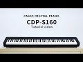 Casio Piano électrique CDP-S160 Set, noir