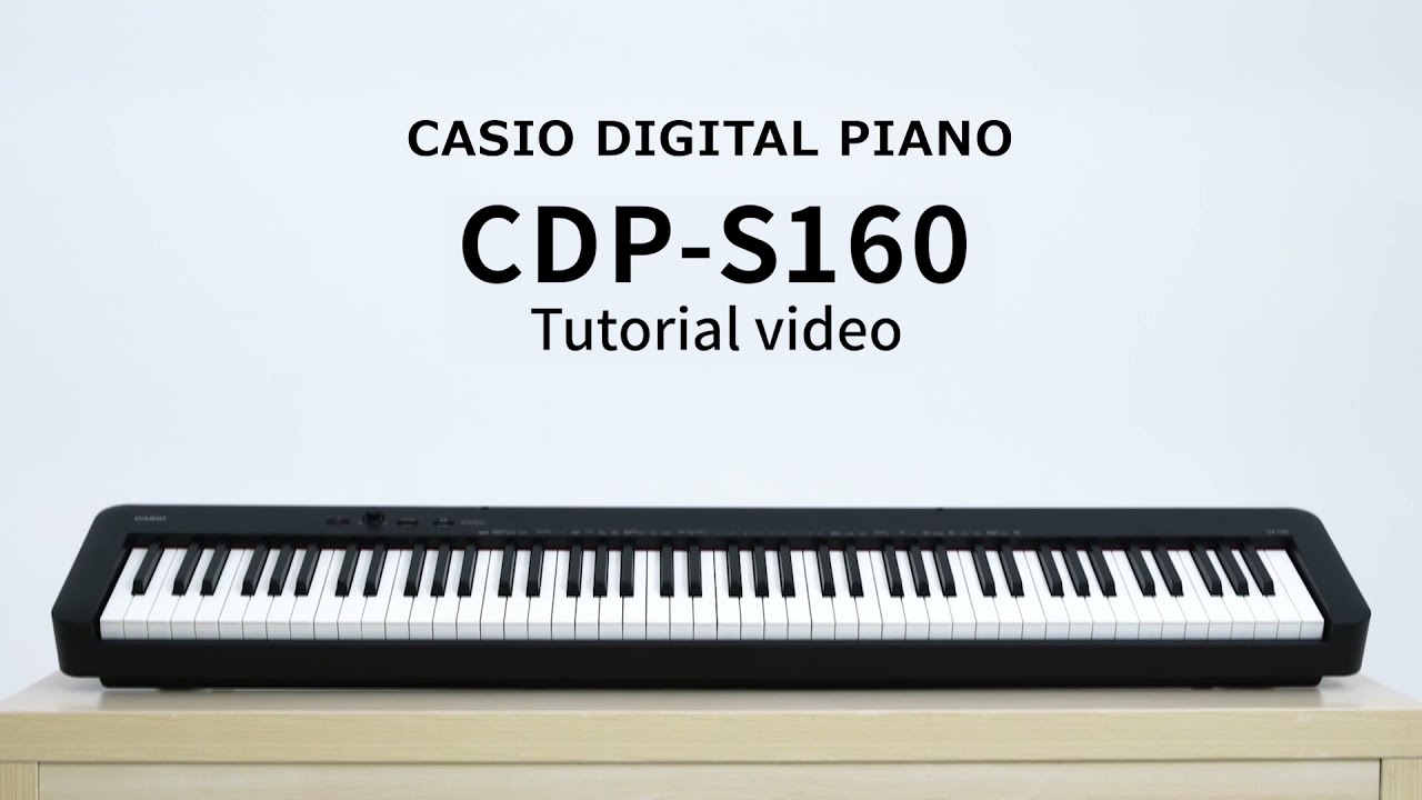 Casio E-Piano CDP-S160 Set, Schwarz