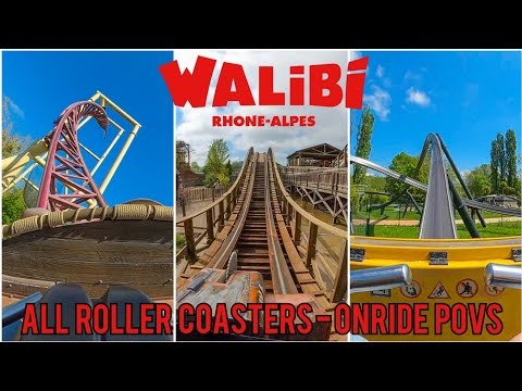 Walibi Rhône-Alpes 🇫🇷 - All Roller Coasters On-Ride POVs