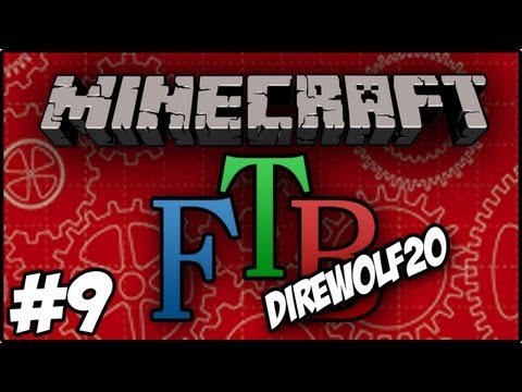 Minecraft: DireWolf20 Feed The Beast - Frame Motor Elevator #9