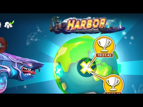 Most Robots Eaten Harbor Map Live Contest (Dark Magic Shark) - Hungry Shark World
