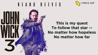 Frank Sinatra - The Impossible Dream (John Wick 3 OST) (Lyrics)(Andy Williams Cover)