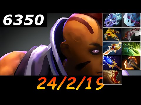Dota 2 Anti-Mage 6350 MMR 24/2/19 (Kills/Deaths/Assists) Ranked Full Gameplay