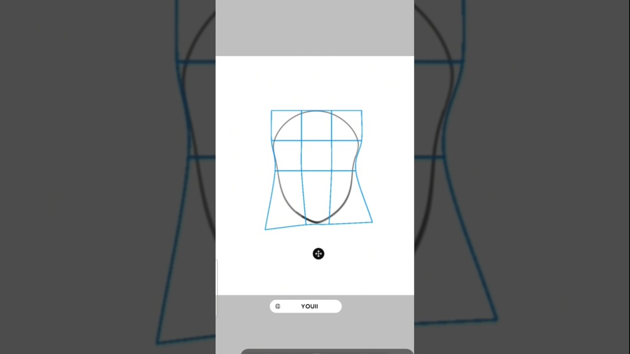 how to draw a perfect face shape on ibis paint x//#art #ibispaintx #tutorial #easyhacks #fypviralシ