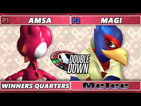 Double Down 2022 Winners Quarters - aMSa (Yoshi) Vs. Magi (Falco) Smash Melee - SSBM