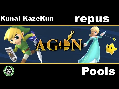 AGON - Kunai Kazekun (Toon Link) Vs. repus (Rosalina) - Pools - Smash 4