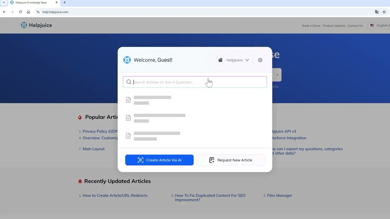 Helpjuice – The AI Auto-Updating Knowledge Base video thumbnail