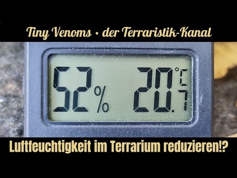 Wie kann man die Luftfeuchtigkeit in Terrarien reduzieren? #TeamTinyVenoms Vogelspinnen . Schlangen