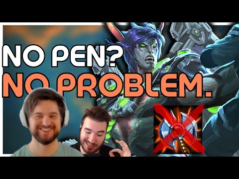 TRYING A WEIRD ZERO % PEN HUNTER BUILD.. "zero penetration feels so good" (Chernobog ADC ft. Venenu)