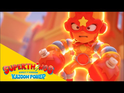 Conoce a... ¡AIRBLAST🎈, el héroe que mandará a los malos volando! ⚡SUPERTHINGS ⚡  Dibujos para NIÑOS