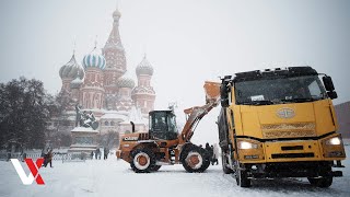 Moscow Hit By Record Snowfall As Storm Francis Sweeps City | VERTEX