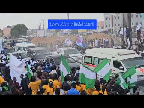 Zunzurutun mutane sun tarbi Shugab Tunubu a Kano Tunubu in Kano