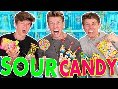 EXTREME SOUR CANDY Toxic Waste & Warhead Challenge | Collins Key Video