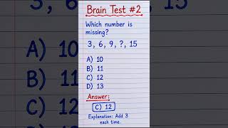 Brain Test #2 | Find the Missing Number 🧠