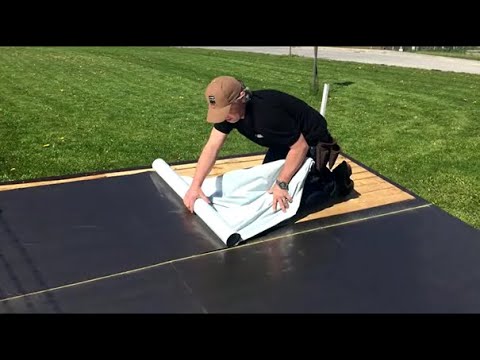 Wie eine kaltselbstklebende Dachbahn verlegen? Gardentop Stick alu - D