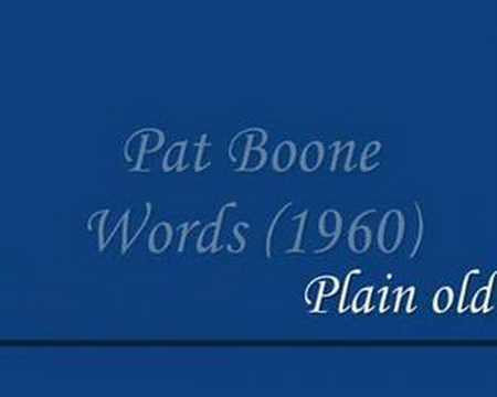Pat Boone - Words (1960)