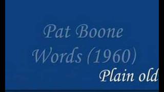 Pat Boone - Words (1960)