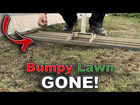 FIX a BUMPY and UNEVEN Lawn FOR GOOD in 10 Minutes or LESS... for BEGINNERS!