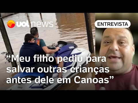 Morador de Canoas teve que fazer escolha no resgate do filho no RS: 'Crianças gritando nos telhados'