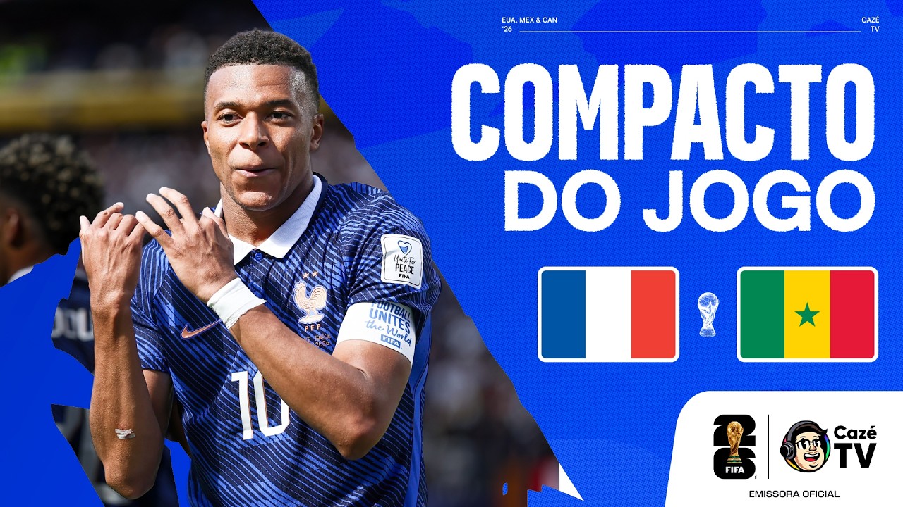 ENTREGOU TUDO! FRANÇA VENCE SENEGAL EM JOGASSO CHEIO DE GOLS | COPA DO MUNDO FIFA™ 2026 | COMPACTO