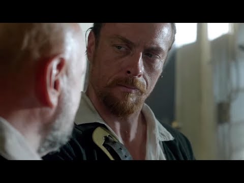 Black Sails  1x1 Flint and Gates find the Schedule book