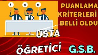 gençlik spor GSB Usta Öğretici puanlama sistemi. Kriterler neler. Nasıl sıralama