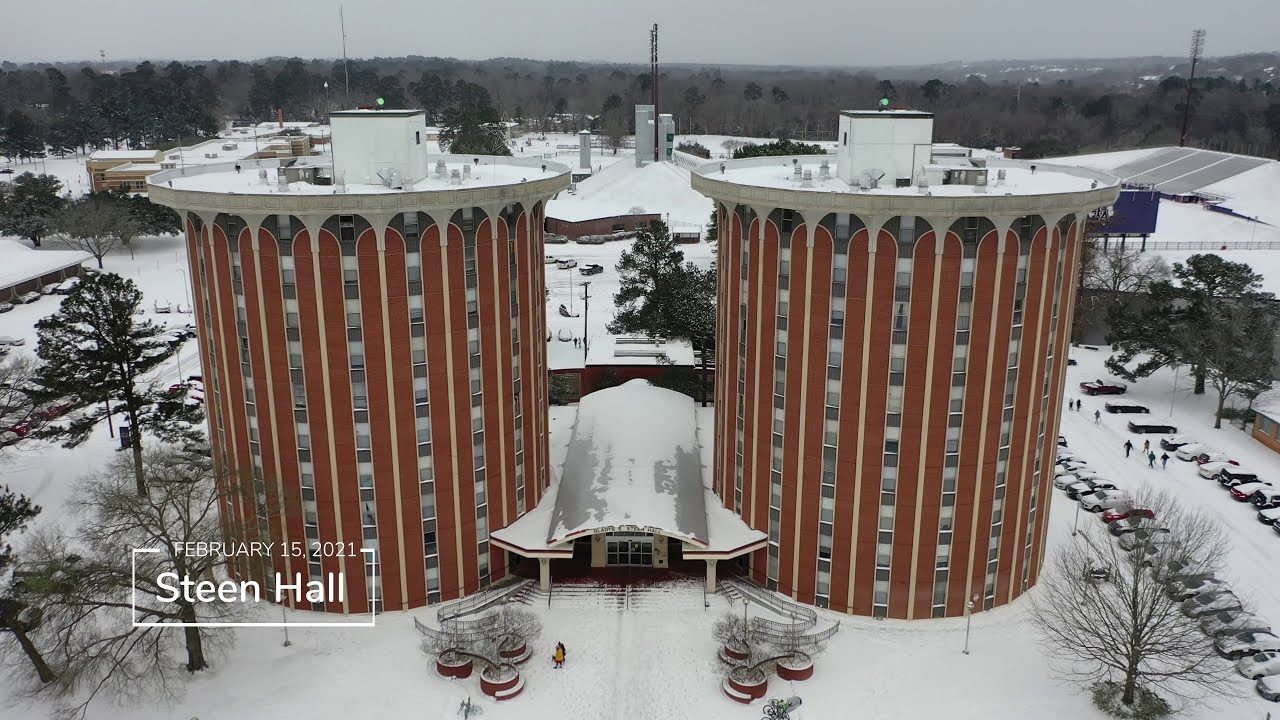 Flying Over a Snowy Steen Hall