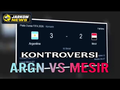 Kontroversi laga argentina vs mesir