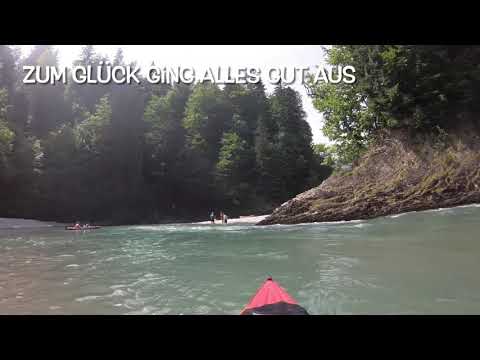 KAJAKTOUR auf der Tiroler Ache (Entenlochklamm) von St. Johann (Tirol) bis Übersee am Chiemsee