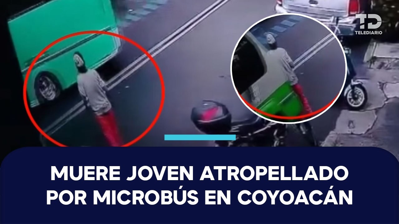 Marco Antonio murió tras ser arrollado por un microbús en Coyoacán; chofer responsable fue liberado